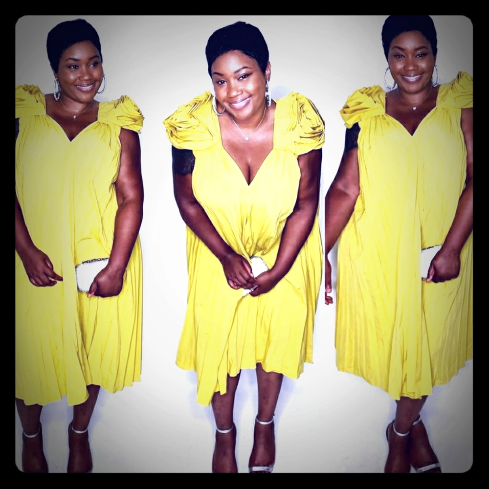 Yellow swing dress